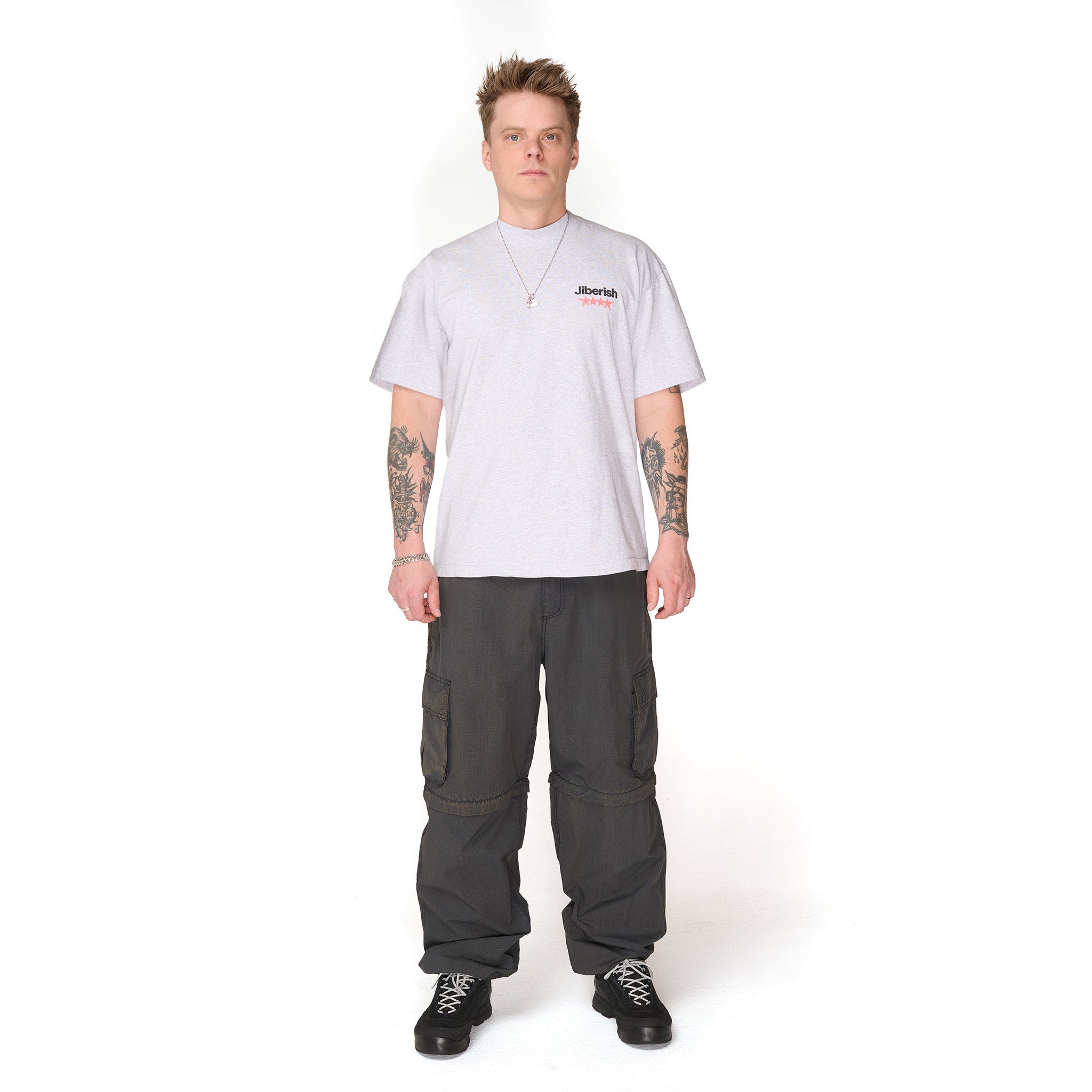 Baggy Fit Washed Ripstop Convertible Cargo Midnight