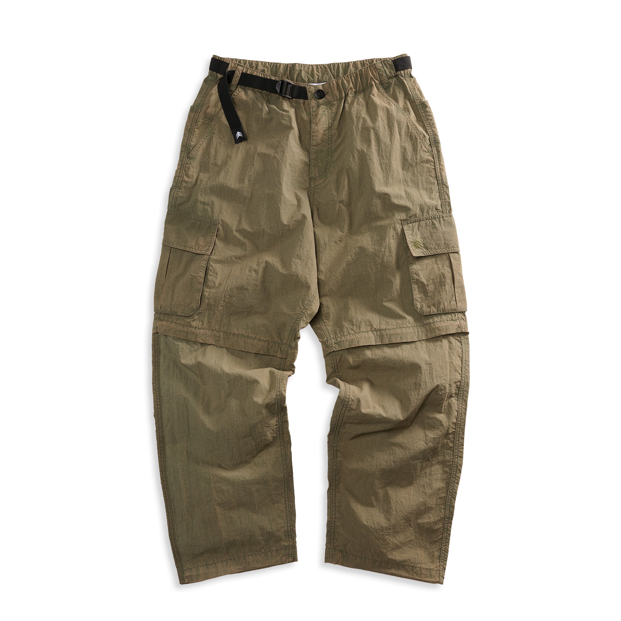 Baggy Fit Washed Ripstop Convertible Cargo Olive – Jiberish