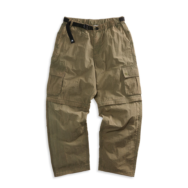 Baggy Fit Washed Ripstop Convertible Cargo Olive – Jiberish
