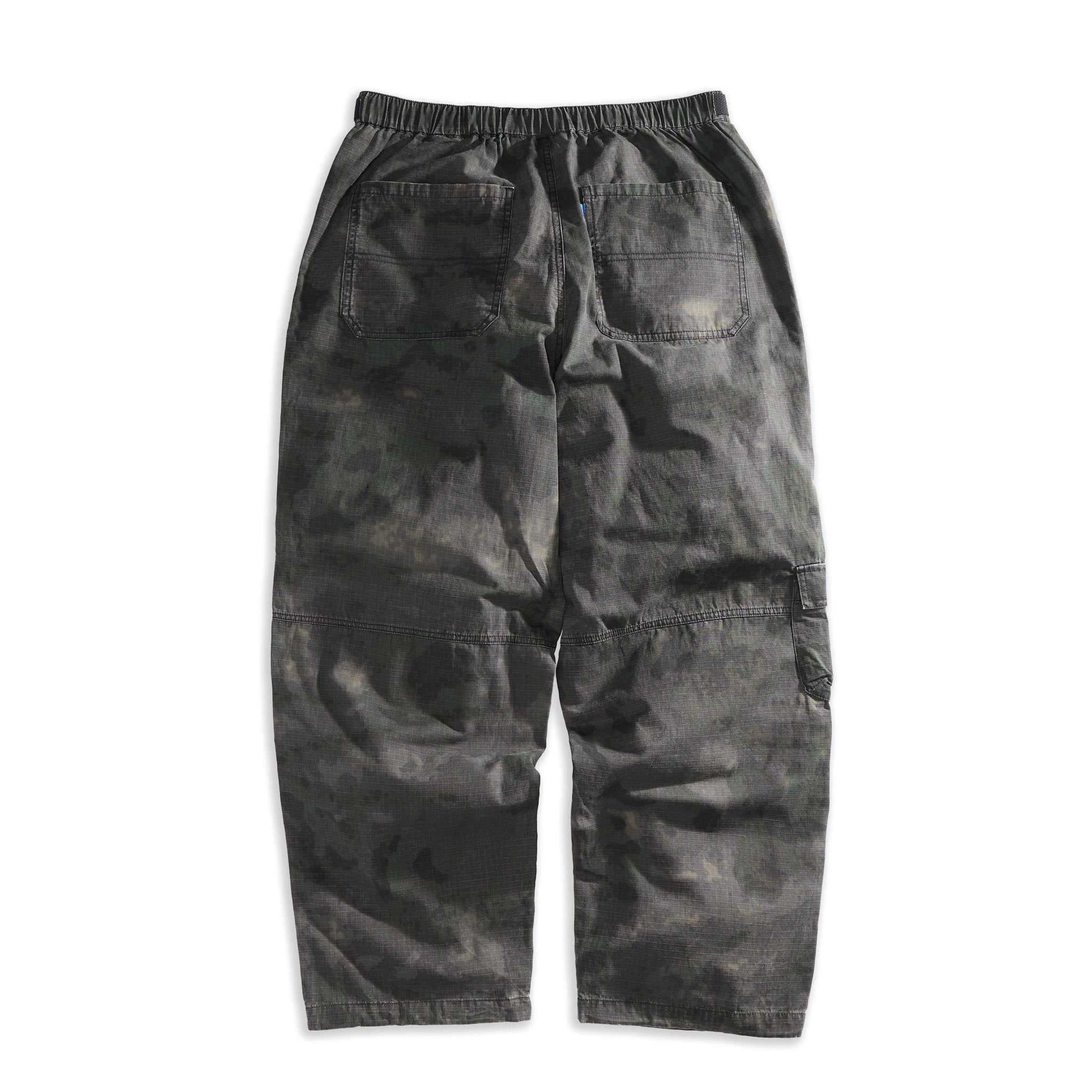 Washed Ripstop Military Cargos Black