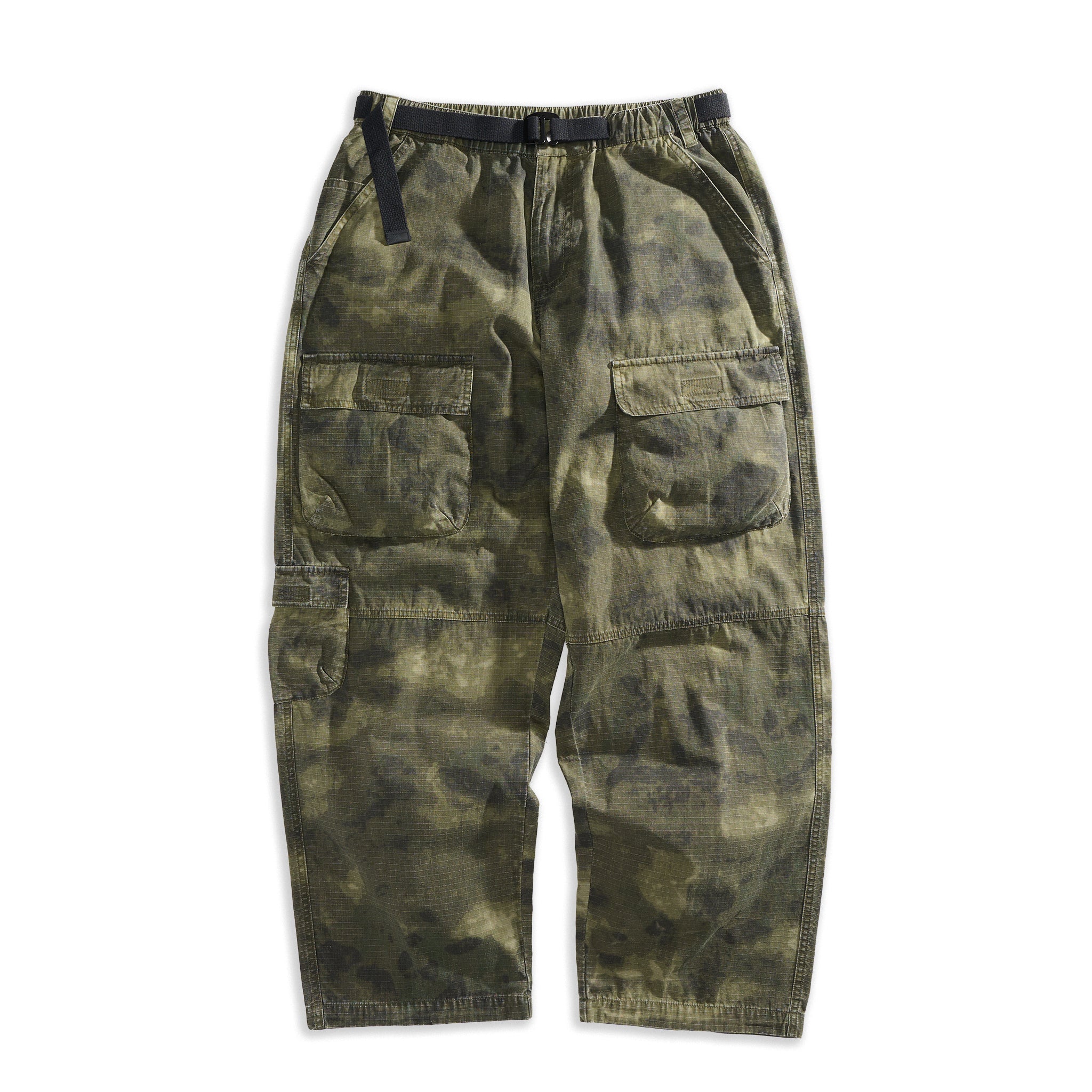 Washed Ripstop Military Cargos Olive