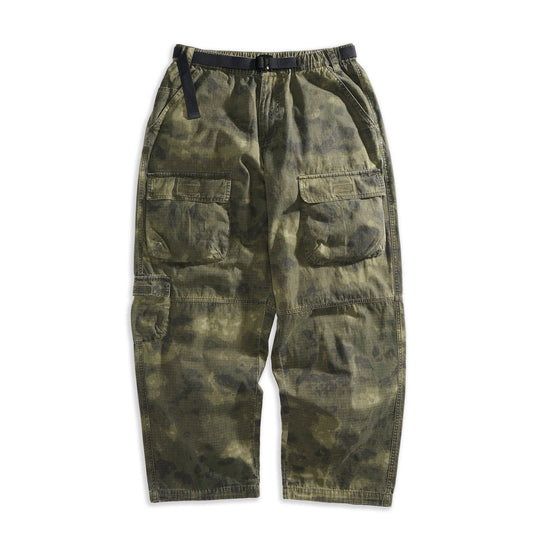 Washed Ripstop Military Cargos Olive