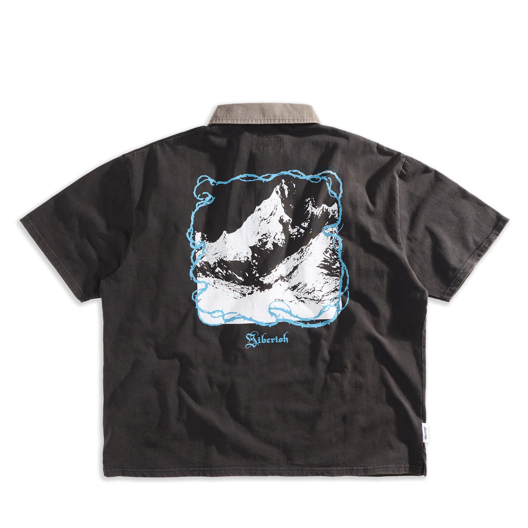 Short Sleeve Rugby Vintage Black