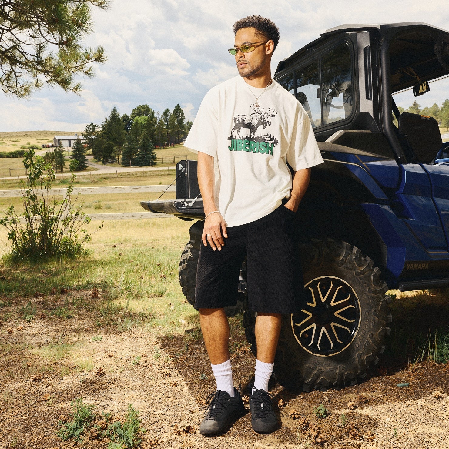 Big Corduroy Shorts Black