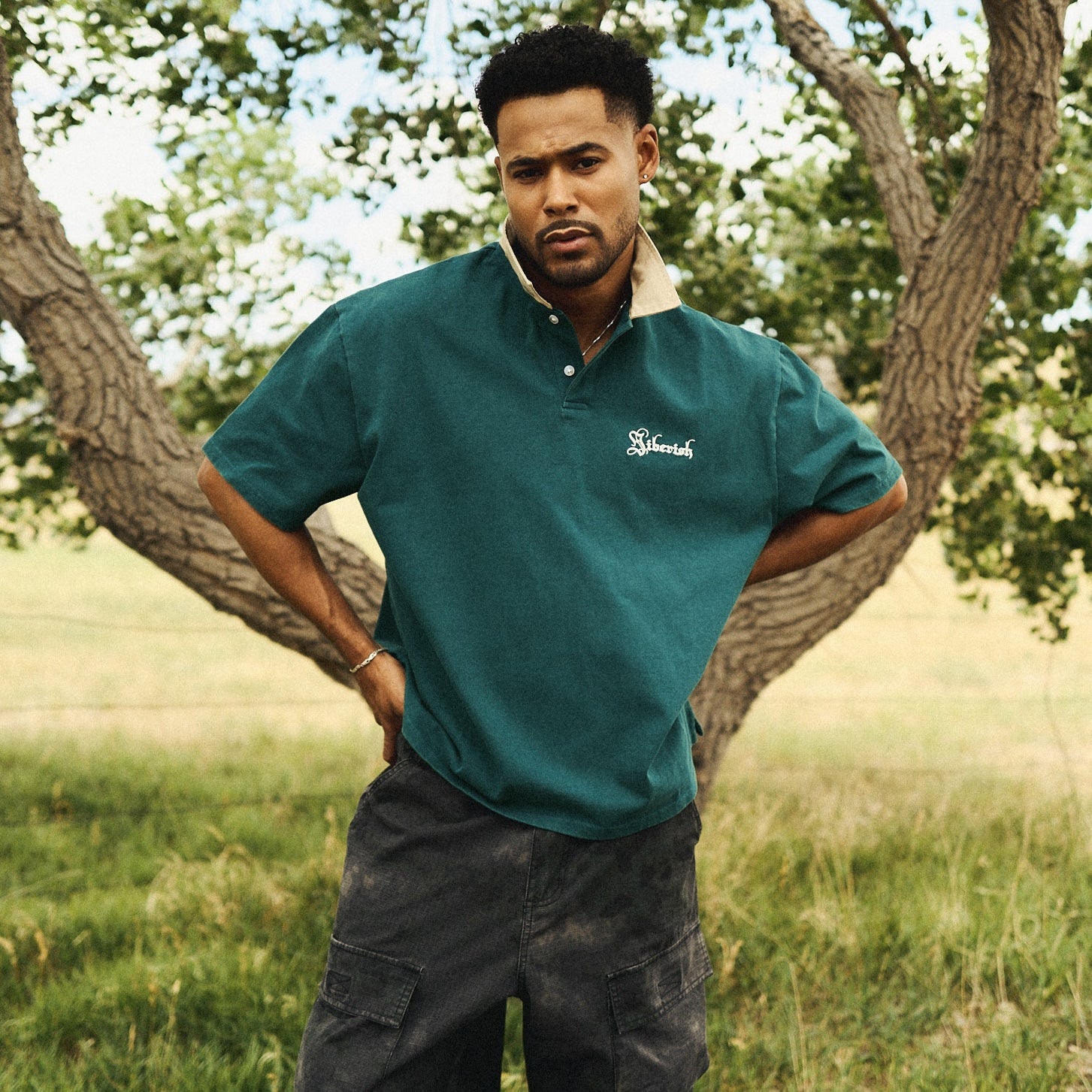 Short Sleeve Rugby Vintage Green